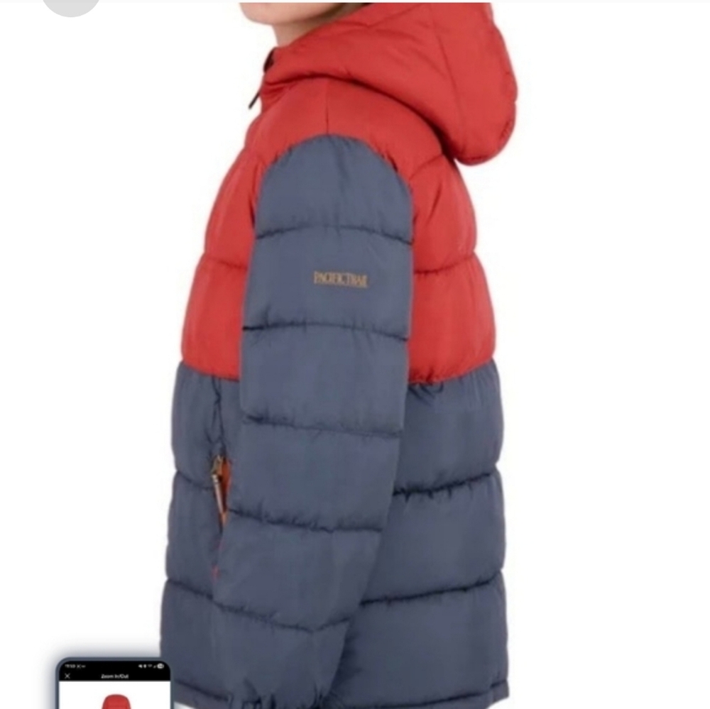 Pacific Trail Youth Puffer Jacket, nwt, Ora Gray - Picture 5 of 6